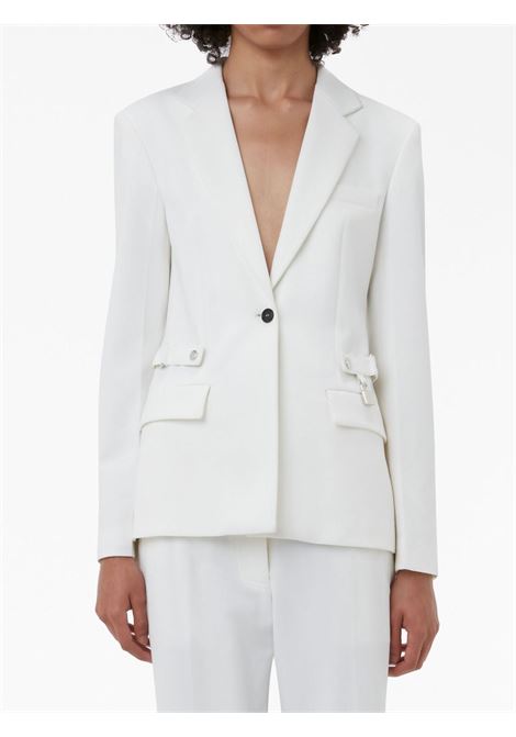 White notched-lapels button-fastening blazer - women JW ANDERSON | JK0255PG0865001